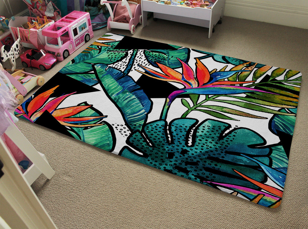 Botanical Print Rug How Botanical Rugs Elevate Your Home: A Summer Style Guide – Benjamin ...