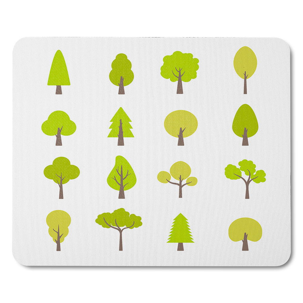 Tree Illustrations Designer Mouse Mat – Benjamin Tate Design