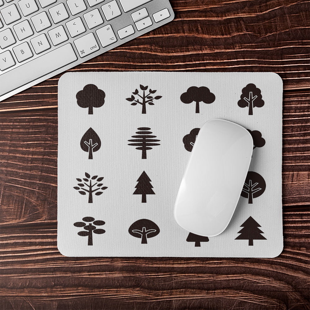 Tree Silhouette Illustrations Designer Mouse Mat – Benjamin Tate Design