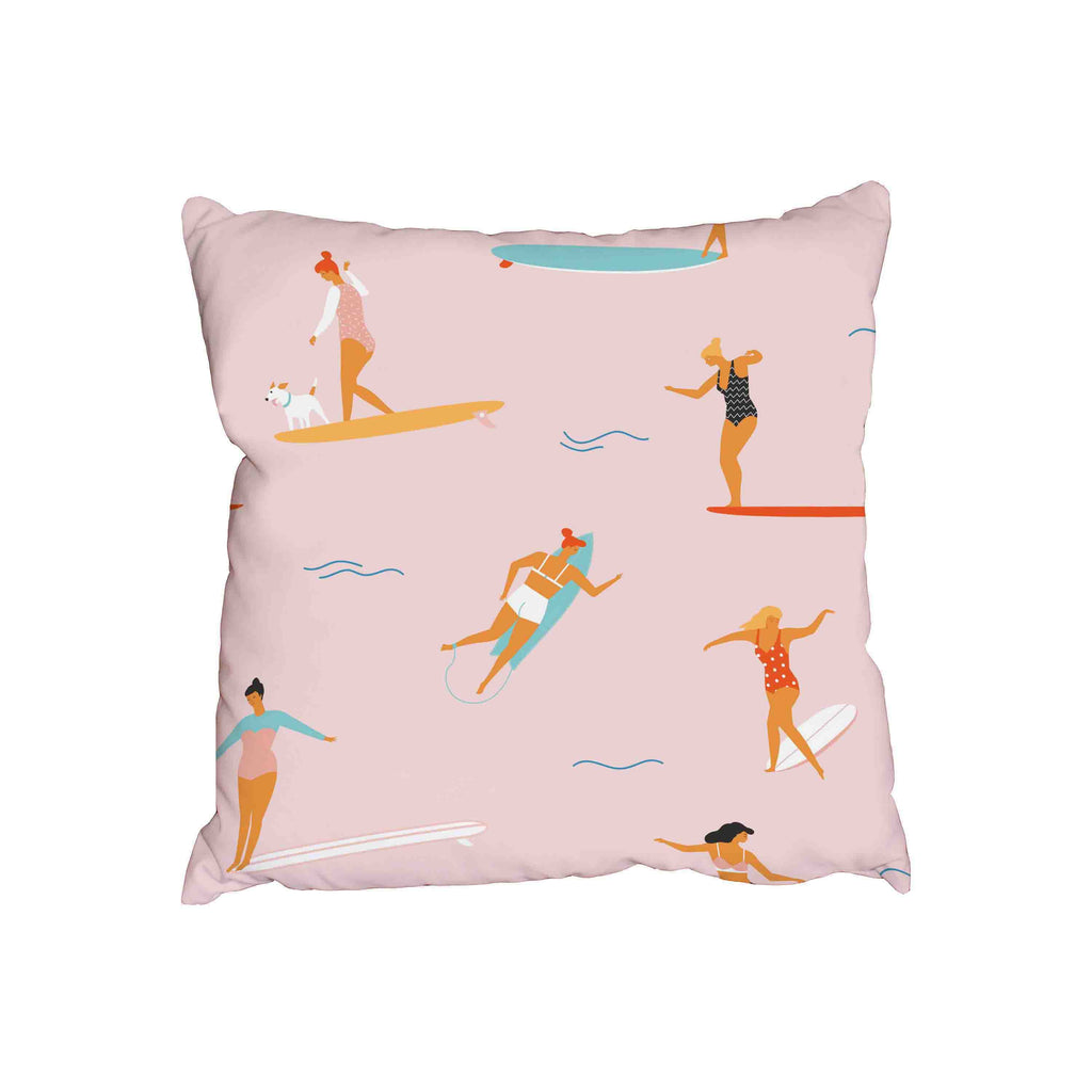 New Product Girl surfers in bikini (Cushion)  - Andrew Lee Home and Living Homeware