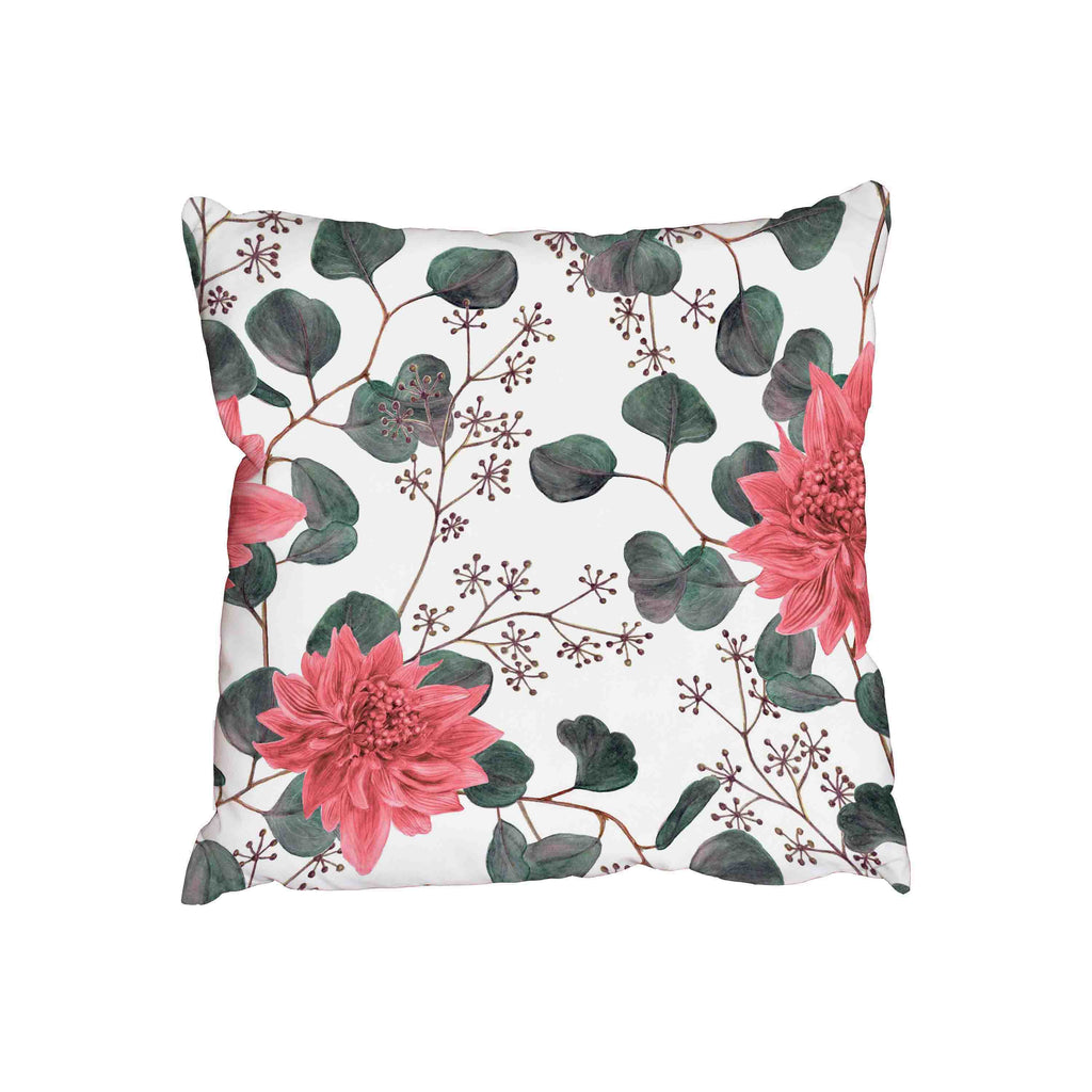 New Product Watercolor Dahlia flowers (Cushion)  - Andrew Lee Home and Living Homeware