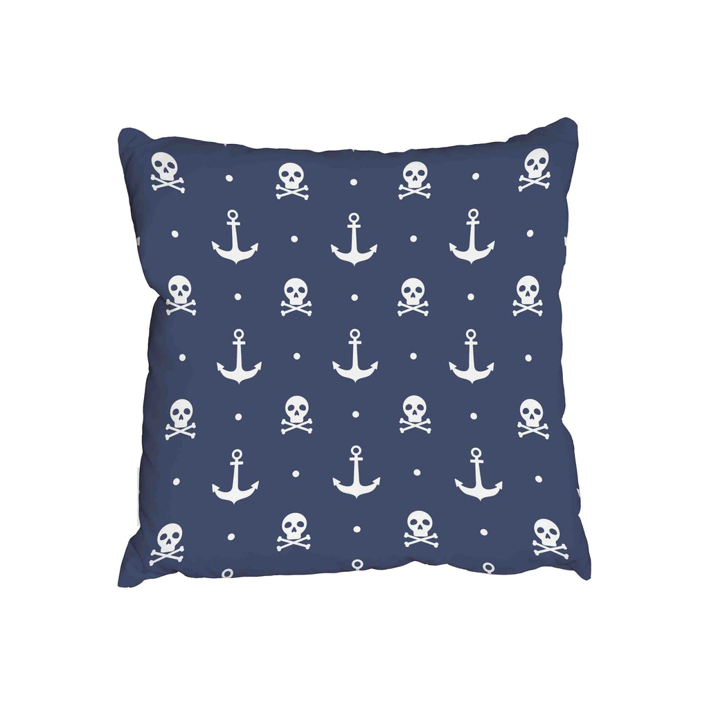New Product Nautical pattern with anchors and skull (Cushion)  - Andrew Lee Home and Living Homeware