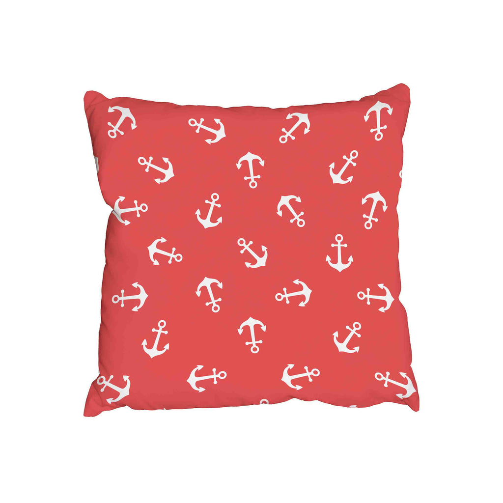 New Product Anchors pattern red (Cushion)  - Andrew Lee Home and Living Homeware