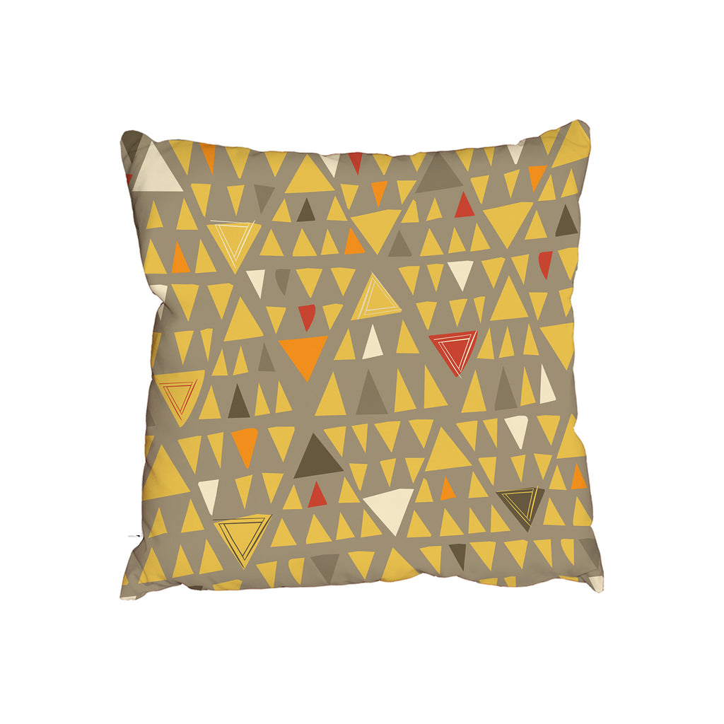 New Product Autumn Coloured Triangles (Cushion)  - Andrew Lee Home and Living Homeware