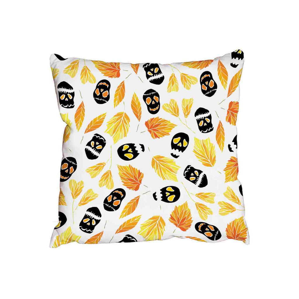 New Product Halloween pattern with ghosts, pumpkins, skulls and autumn leaves (Cushion)  - Andrew Lee Home and Living Homeware