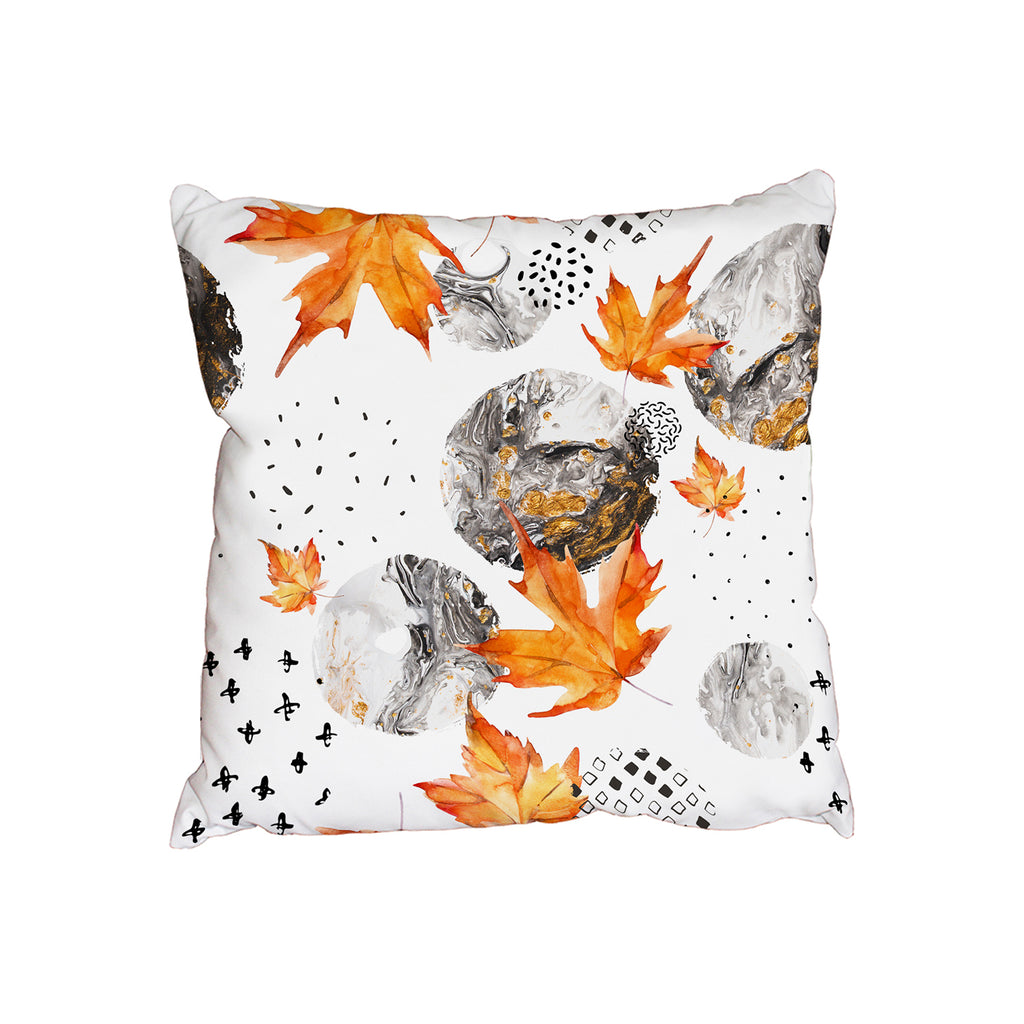 New Product Orange Autumn Leaves (Cushion)  - Andrew Lee Home and Living Homeware