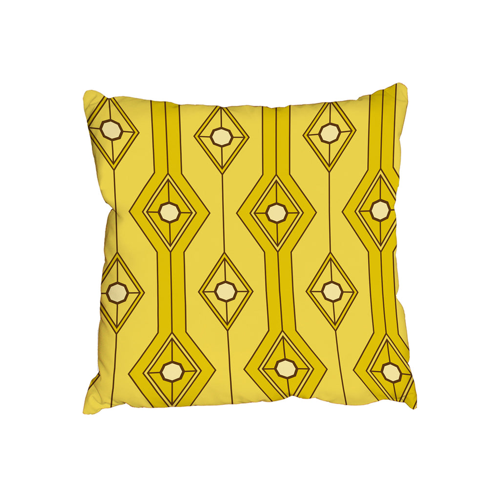 New Product Yellow rhombus (Cushion)  - Andrew Lee Home and Living Homeware