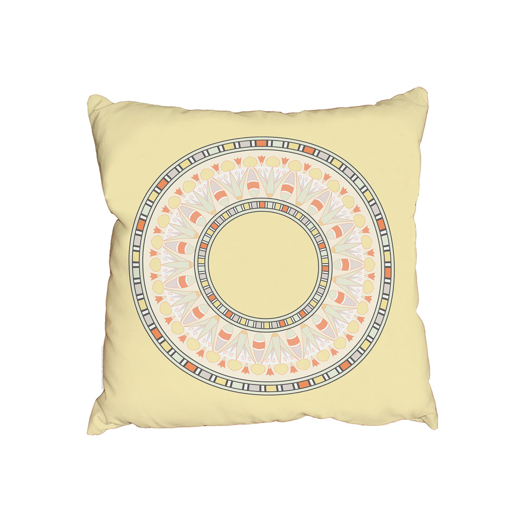 New Product Circle ornament Yellow (Cushion)  - Andrew Lee Home and Living