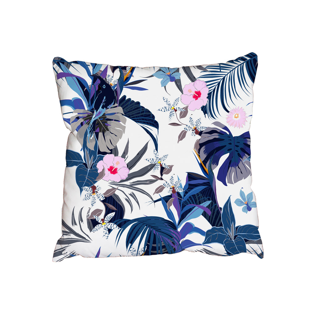 New Product Bright forest flower on navy blue (Cushion)  - Andrew Lee Home and Living