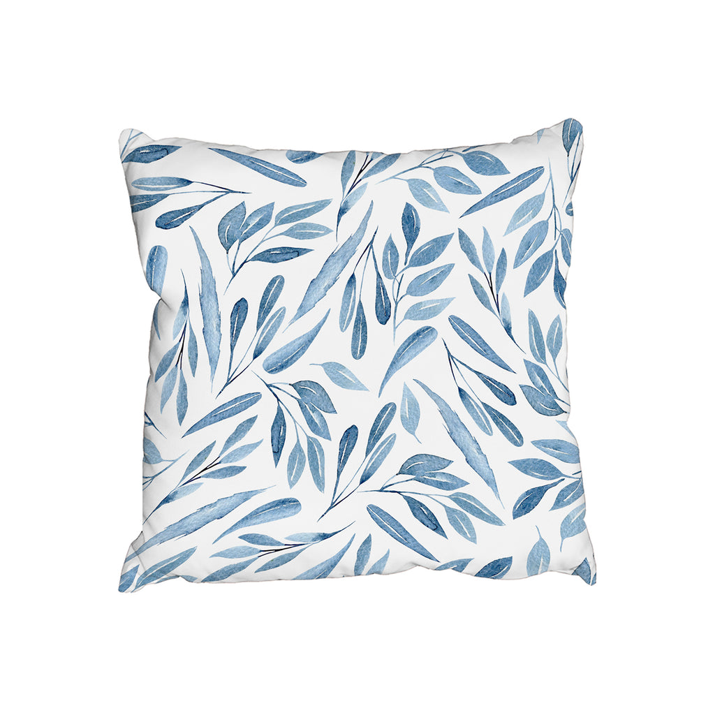 New Product watercolour blue branches with leaves (Cushion)  - Andrew Lee Home and Living