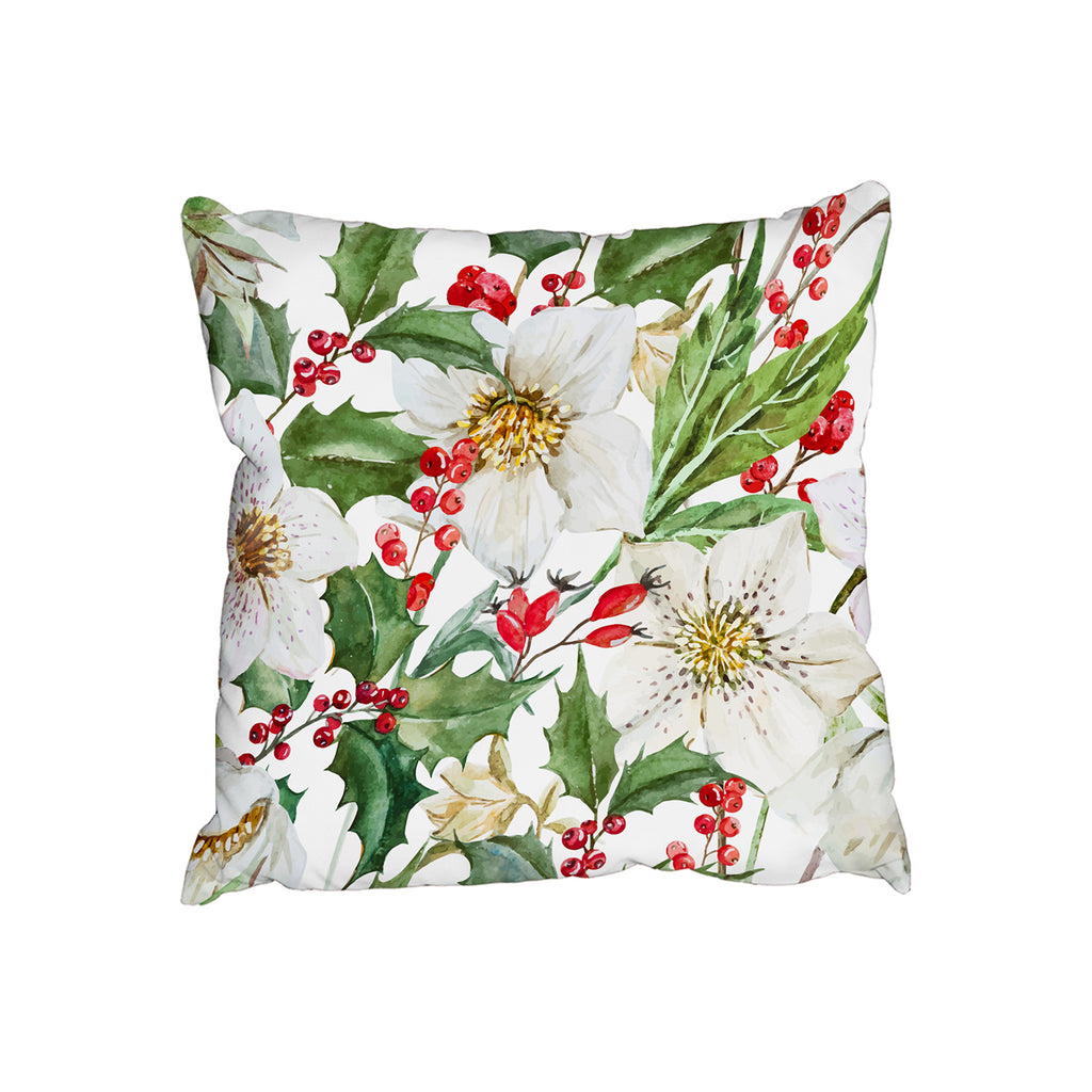 New Product Watercolour Christmas pattern (Cushion)  - Andrew Lee Home and Living