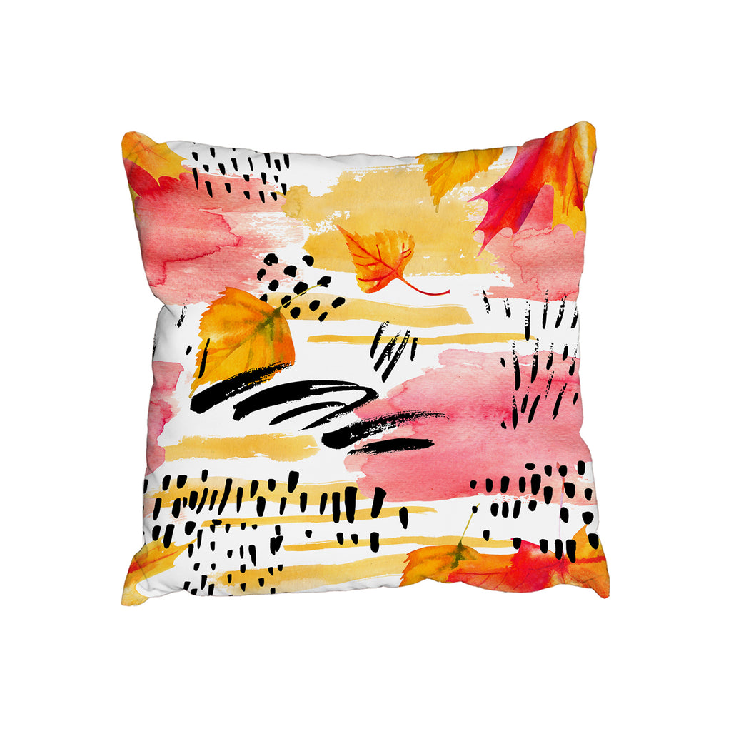 Abstract fall seamless pattern in Bright autumn colours (Cushion) - Andrew Lee Home and Living