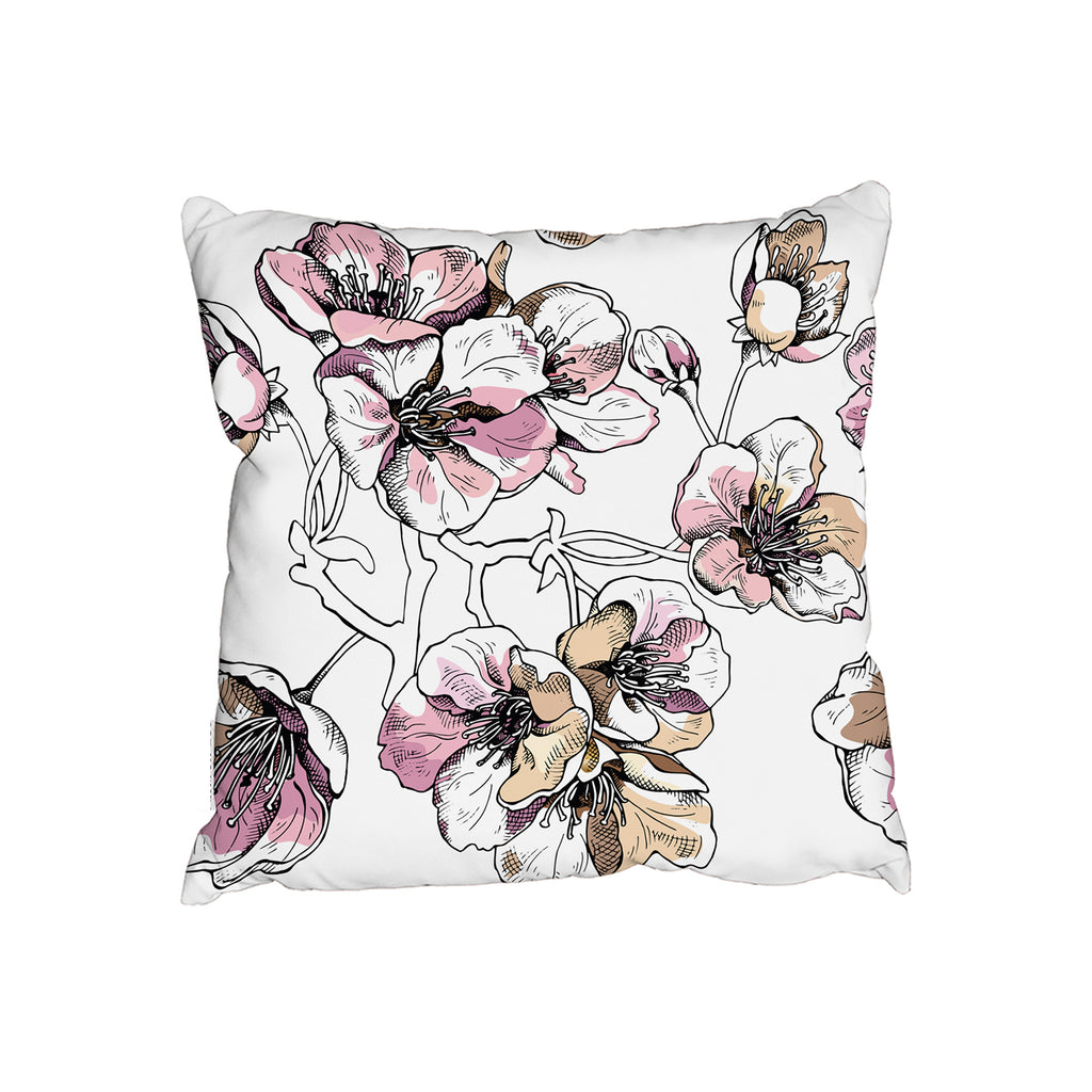 New Product Flower Illustration (Cushion)  - Andrew Lee Home and Living
