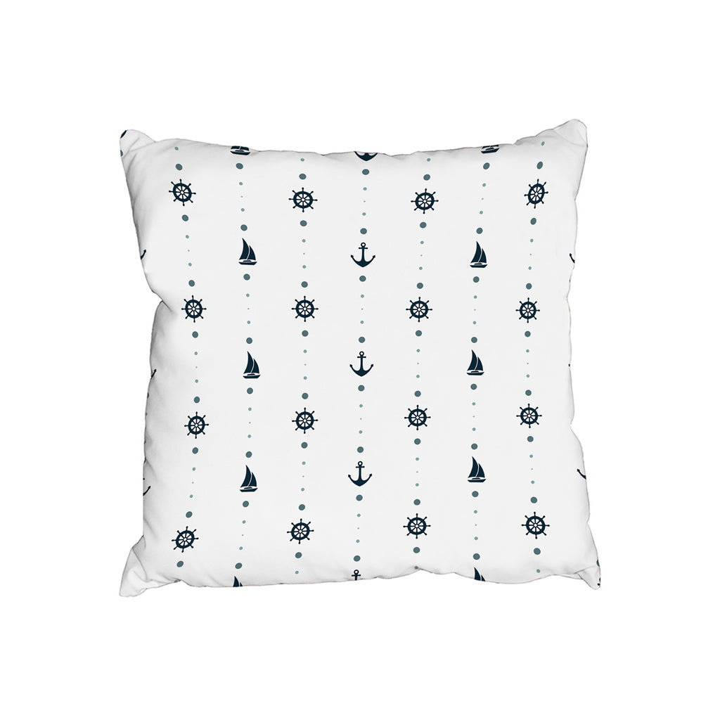 Anchor, Wheel, Sailboat (Cushion) - Andrew Lee Home and Living
