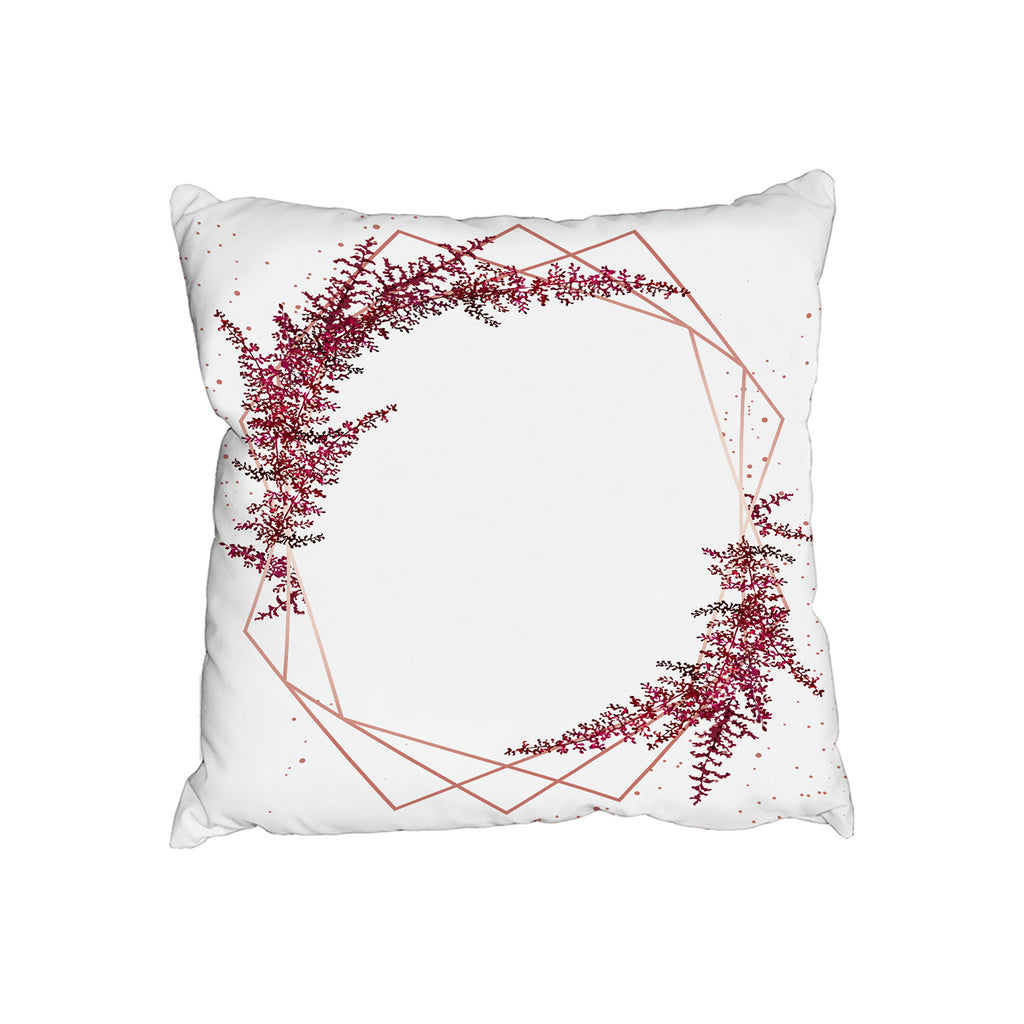New Product Pink Flower And Geometric Shapes (Cushion)  - Andrew Lee Home and Living