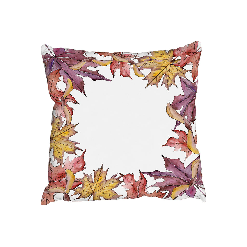 New Product Gold & Purple Leaves (Cushion)  - Andrew Lee Home and Living