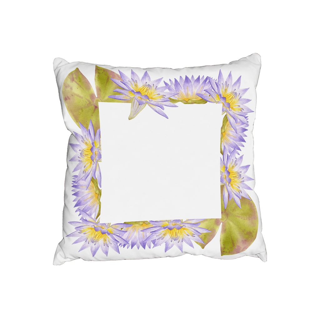 New Product Gold & Purple Flowers (Cushion)  - Andrew Lee Home and Living