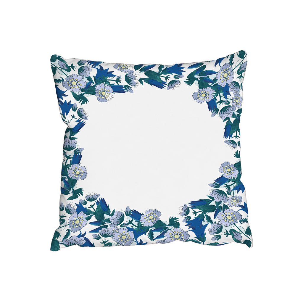 New Product Winter Blue Flowers (Cushion)  - Andrew Lee Home and Living