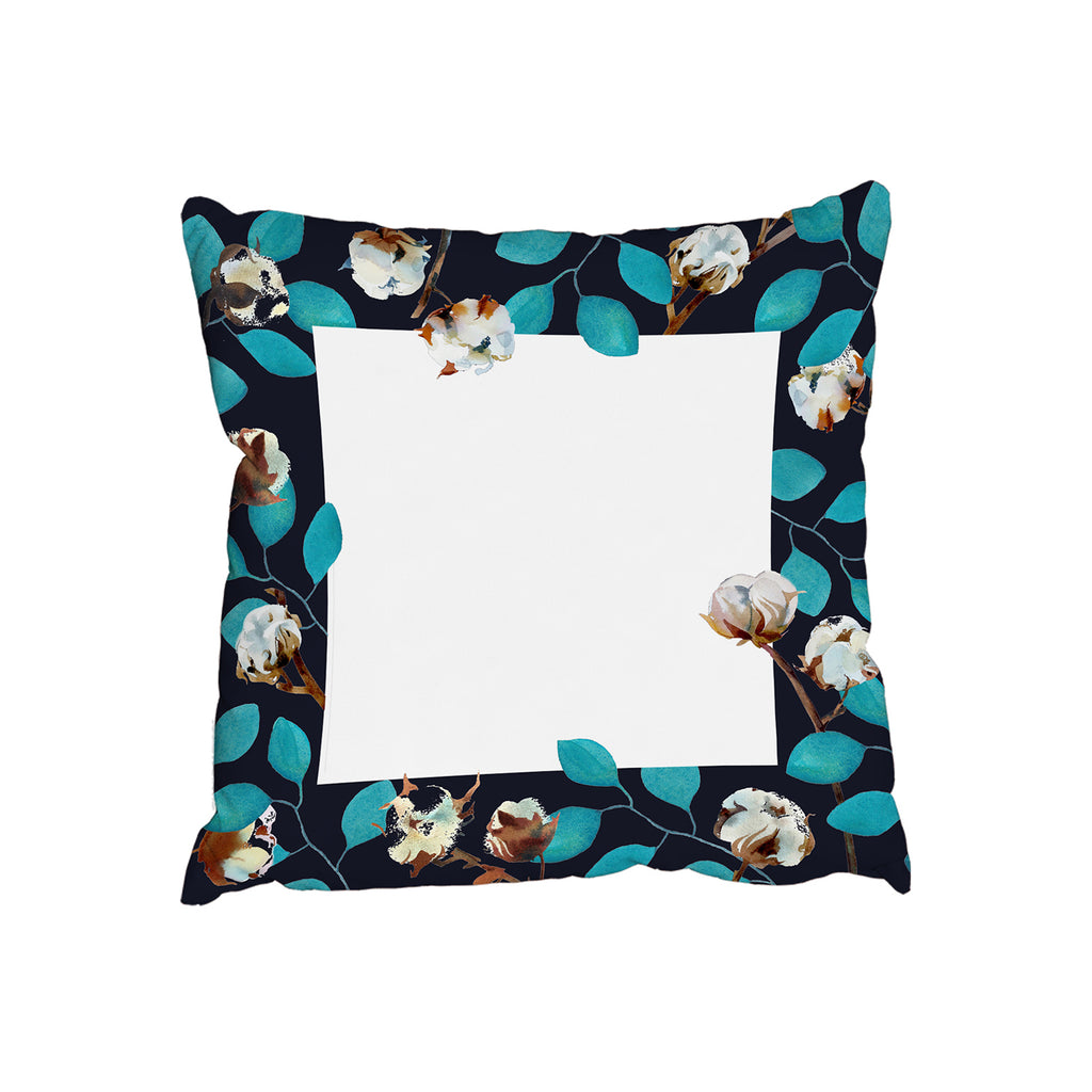 New Product Watercolour Blue Leaf Frame (Cushion)  - Andrew Lee Home and Living