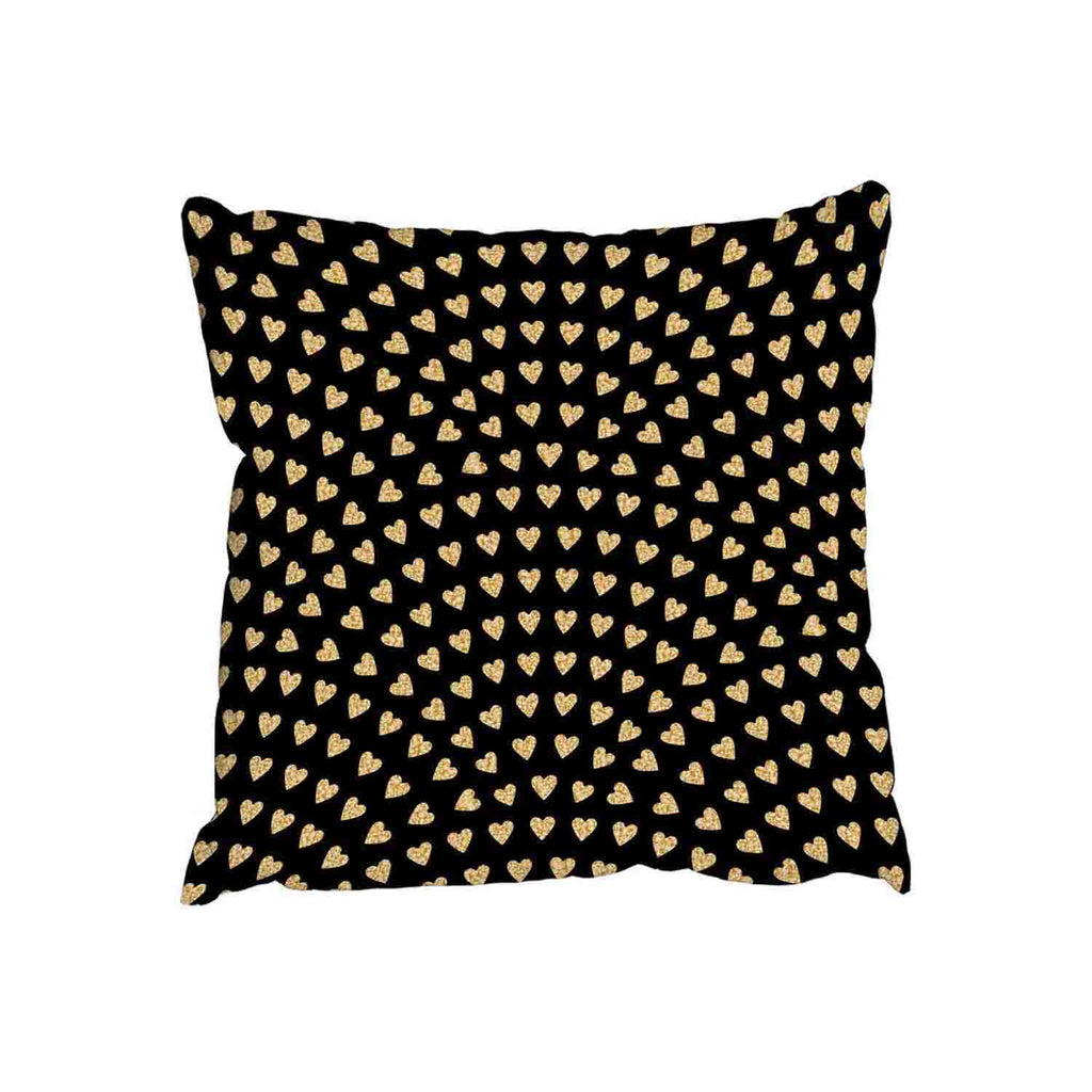 New Product Geometric Glitter Love Hearts (Cushion)  - Andrew Lee Home and Living