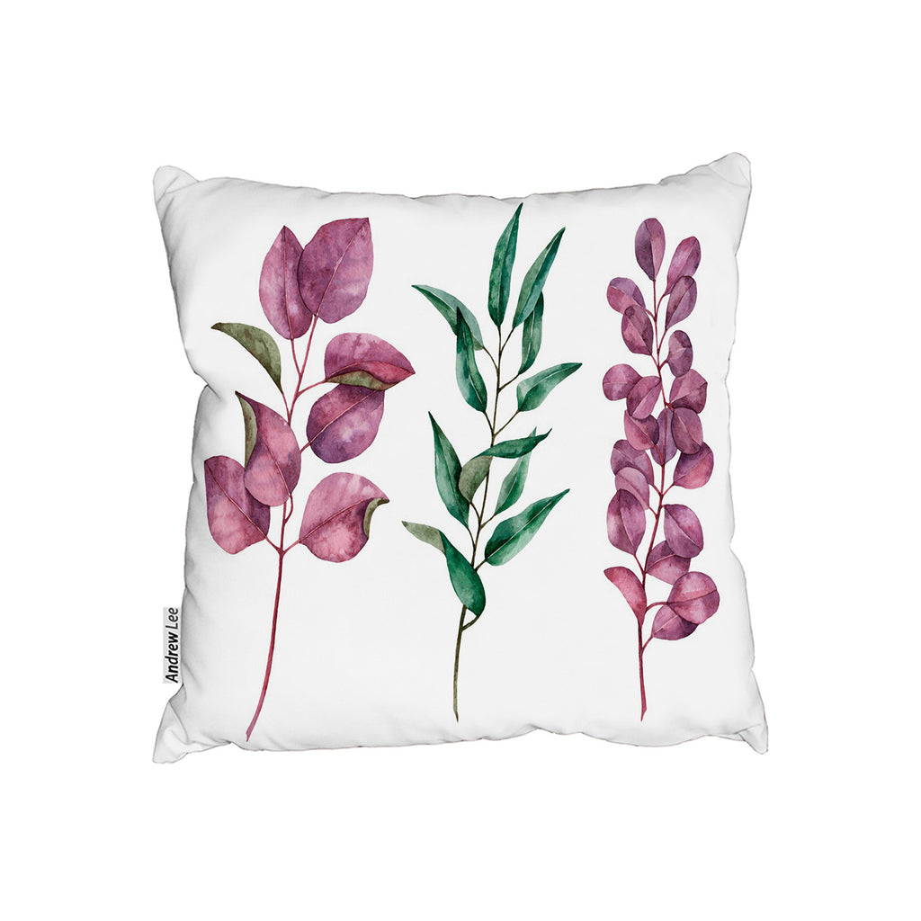 New Product Purple & Green Leaves (Cushion)  - Andrew Lee Home and Living