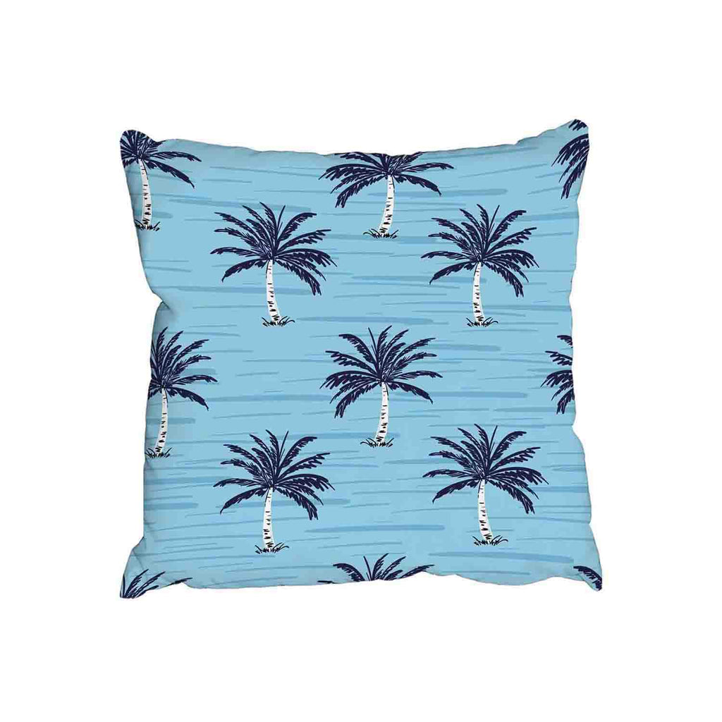 New Product Palm Trees on Blue (Cushion)  - Andrew Lee Home and Living