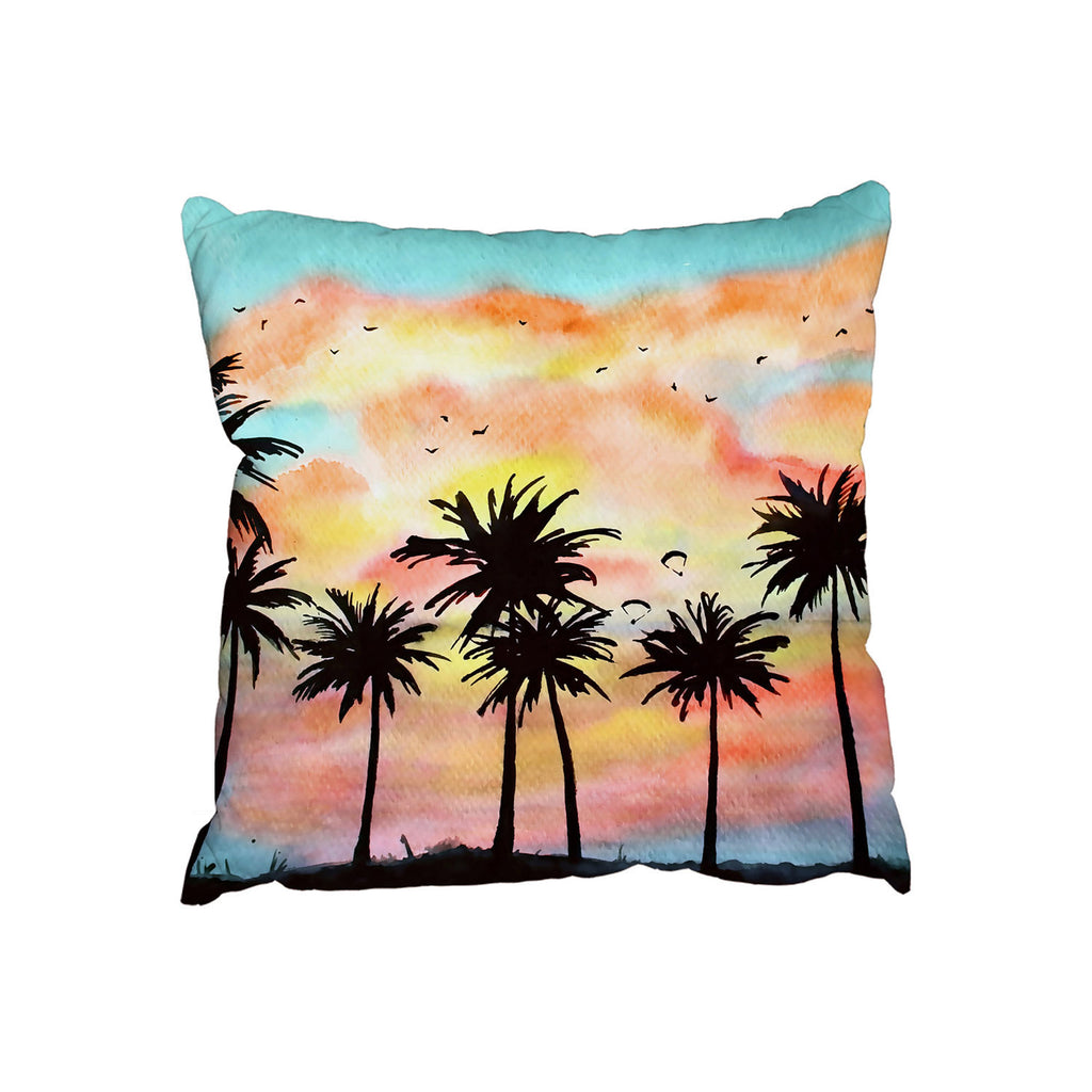 New Product Palm Trees at Sunset (Cushion)  - Andrew Lee Home and Living