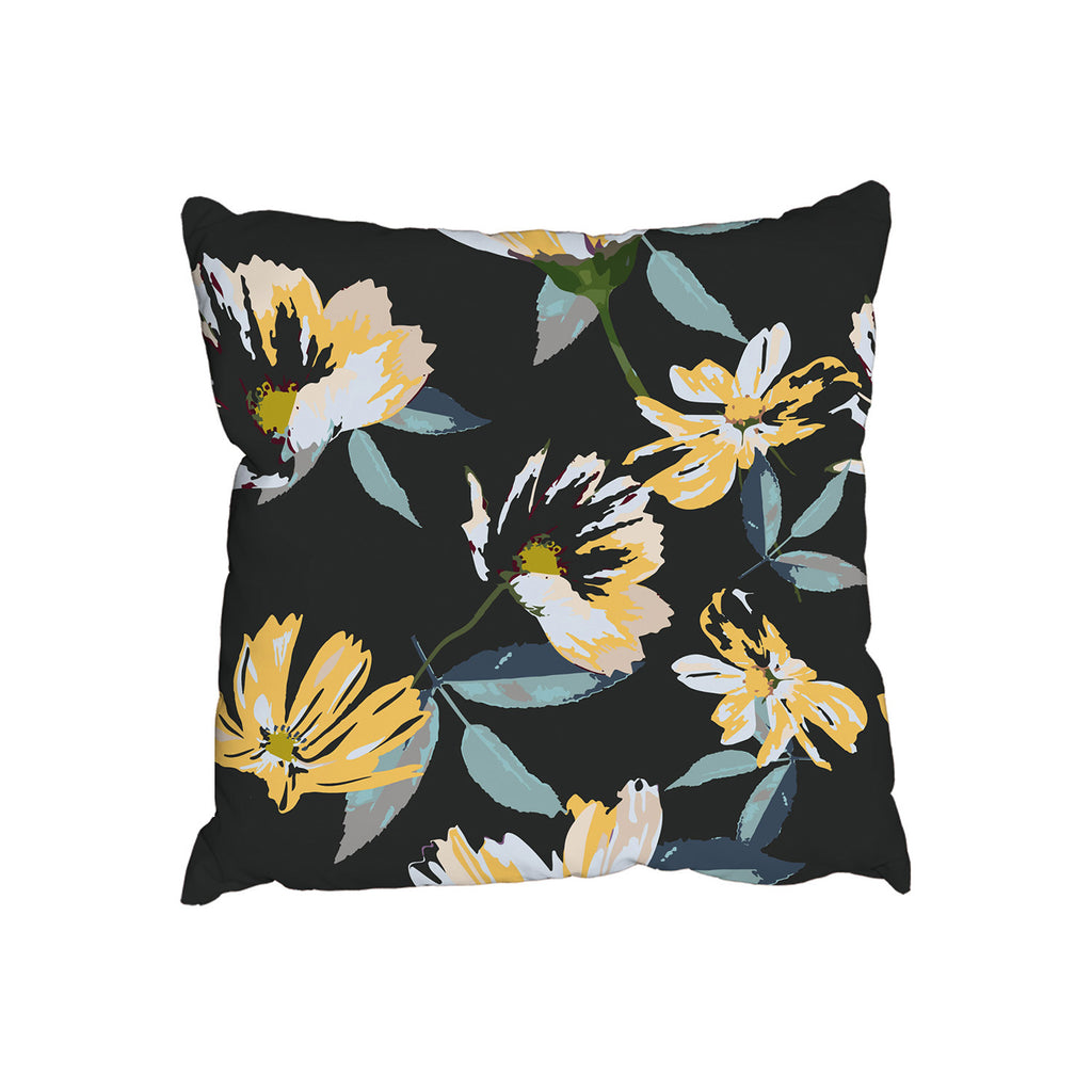 New Product Yellow Flowers on Green (Cushion)  - Andrew Lee Home and Living