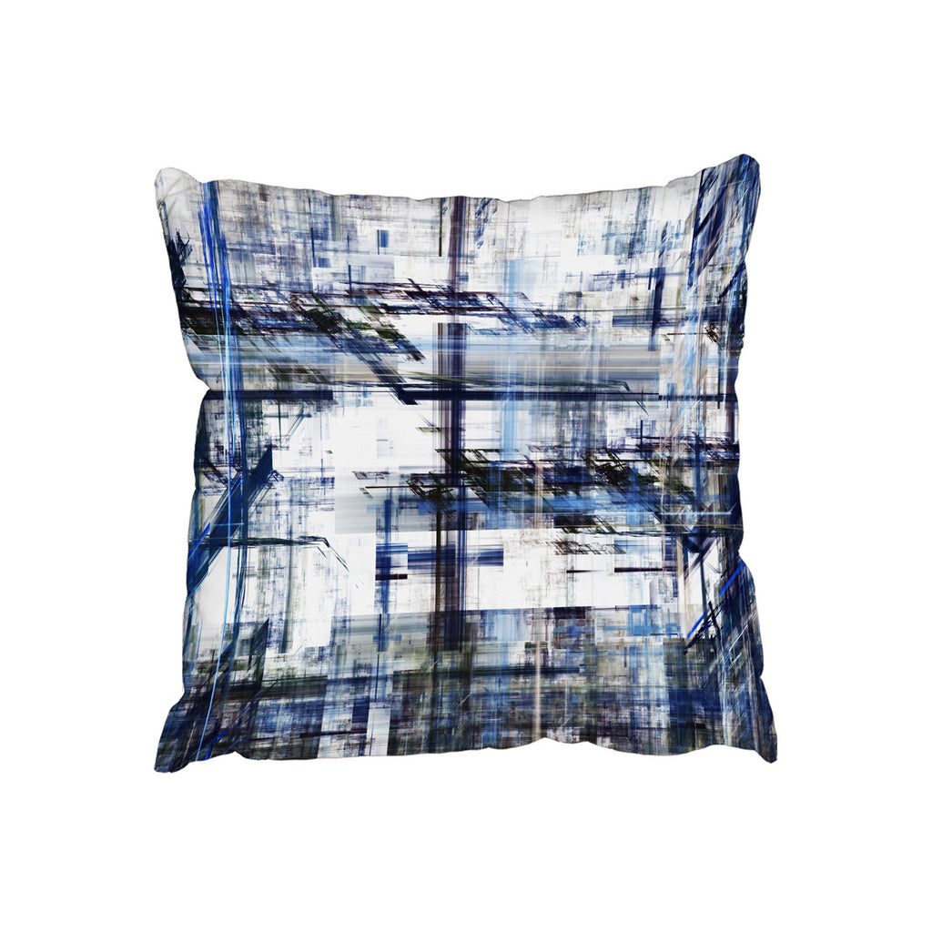 New Product Blue Grunge Pattern (Cushion)  - Andrew Lee Home and Living
