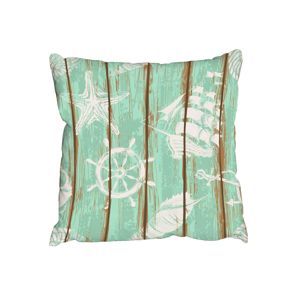 New Product Nautical Elements oin Wood (Cushion)  - Andrew Lee Home and Living