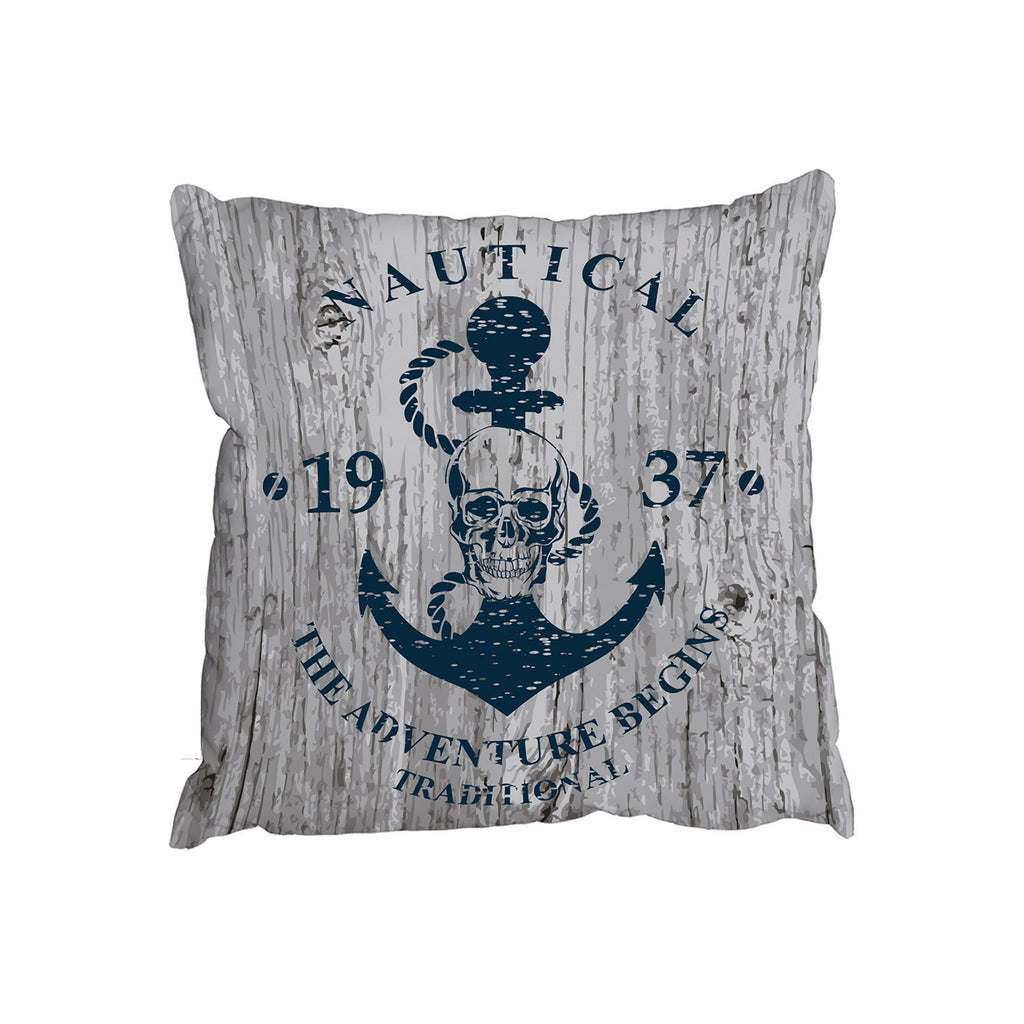 Anchor Print on Wood (Cushion) - Andrew Lee Home and Living
