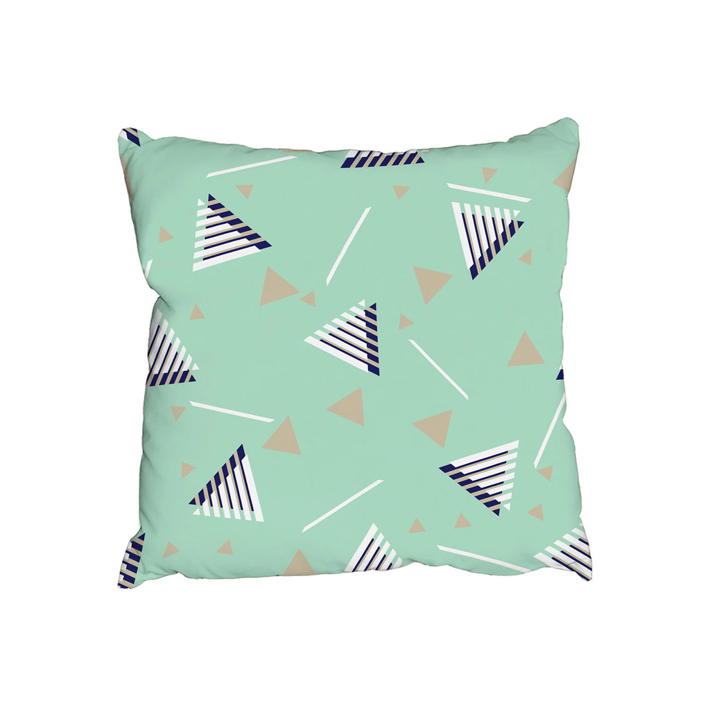 New Product Geometric Triangle Stripes (Cushion)  - Andrew Lee Home and Living