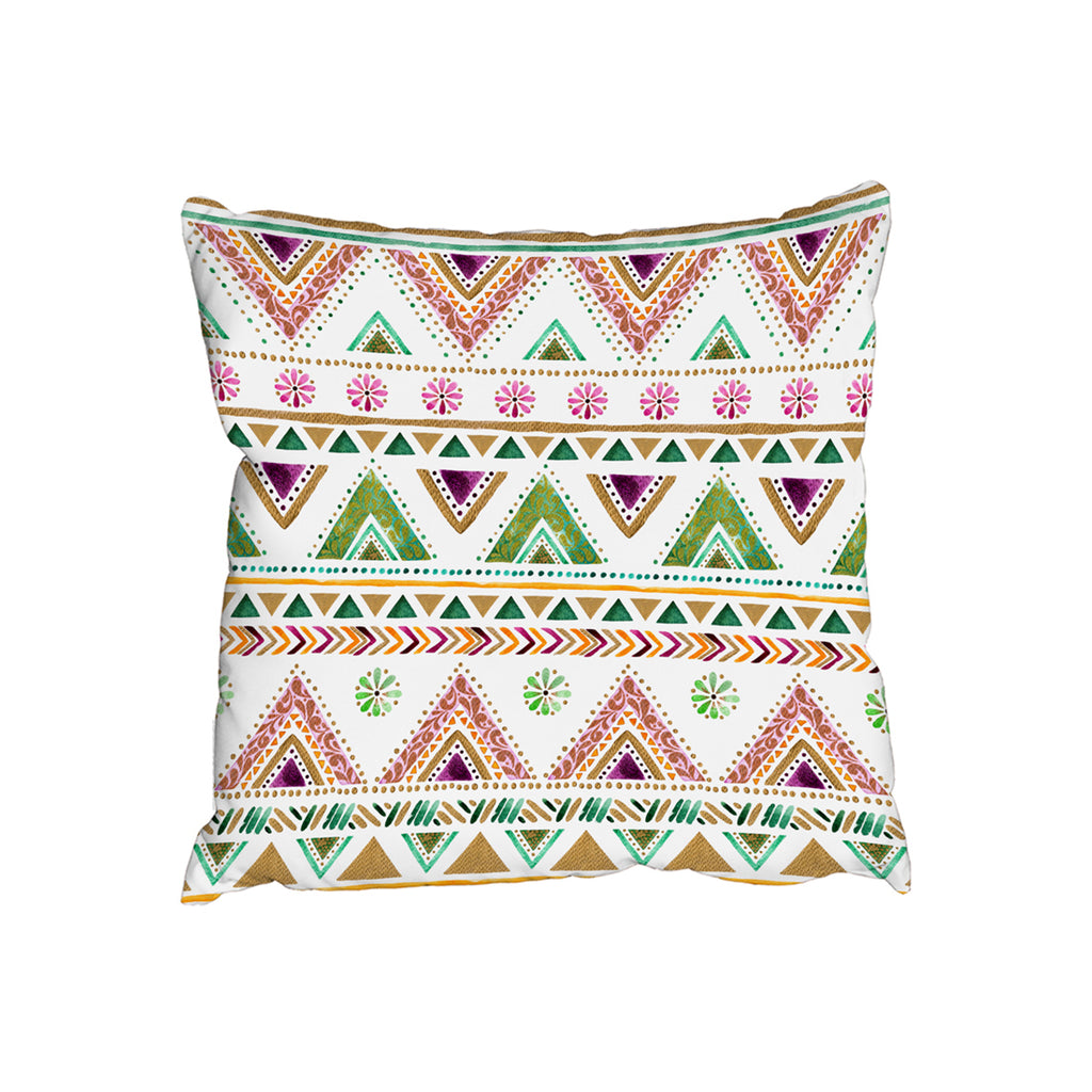 New Product Colorful Striped gold style triangles (Cushion)  - Andrew Lee Home and Living