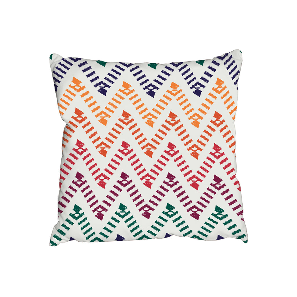 New Product Freehand horizontal zigzag and chevron stripes (Cushion)  - Andrew Lee Home and Living