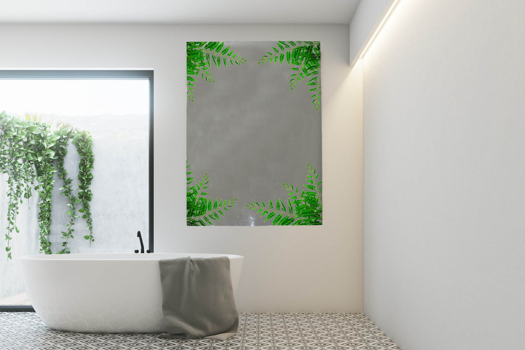 New Product Decoration leaves (Mirror Art Print)  - Andrew Lee Home and Living Homeware