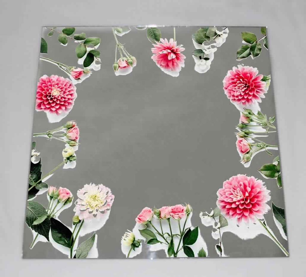 New Product Pink flower buds (Mirror Art Print)  - Andrew Lee Home and Living Homeware