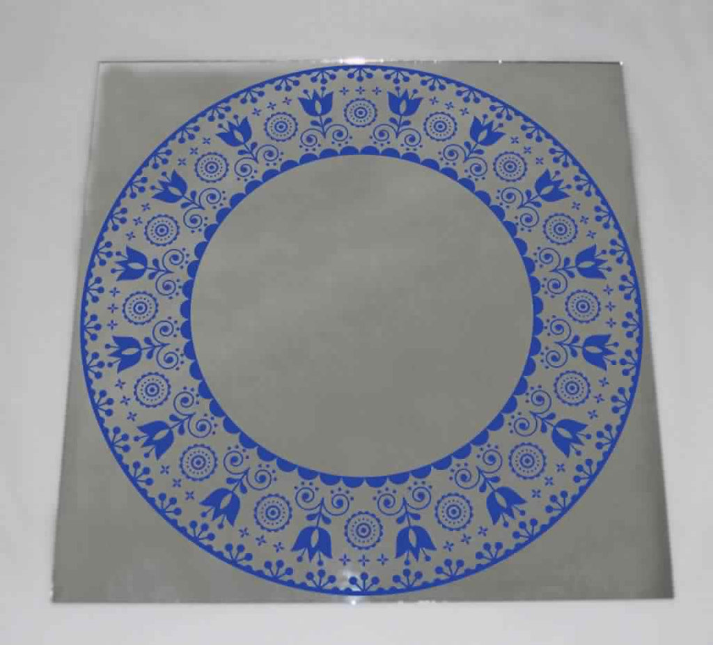 New Product Folk art Swedish embroidery (Mirror Art Print)  - Andrew Lee Home and Living Homeware
