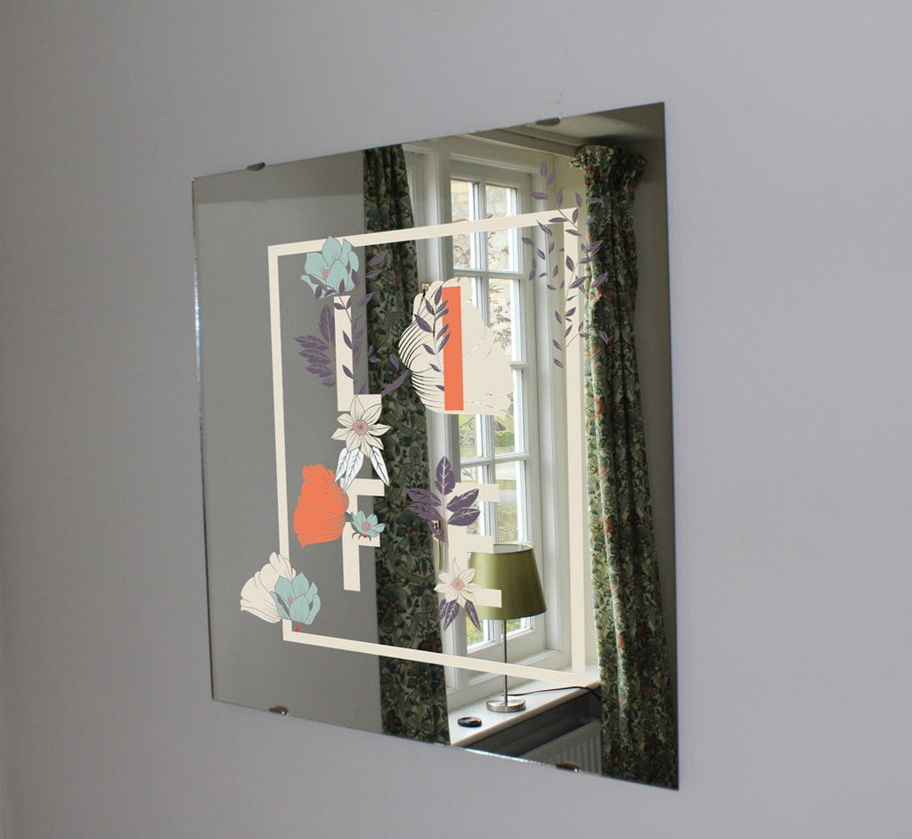 New Product Flowers Life (Mirror Art Print)  - Andrew Lee Home and Living Homeware