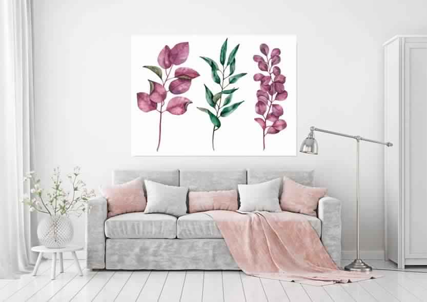 New Product Floral elements (Canvas Print)  - Andrew Lee Home and Living Homeware