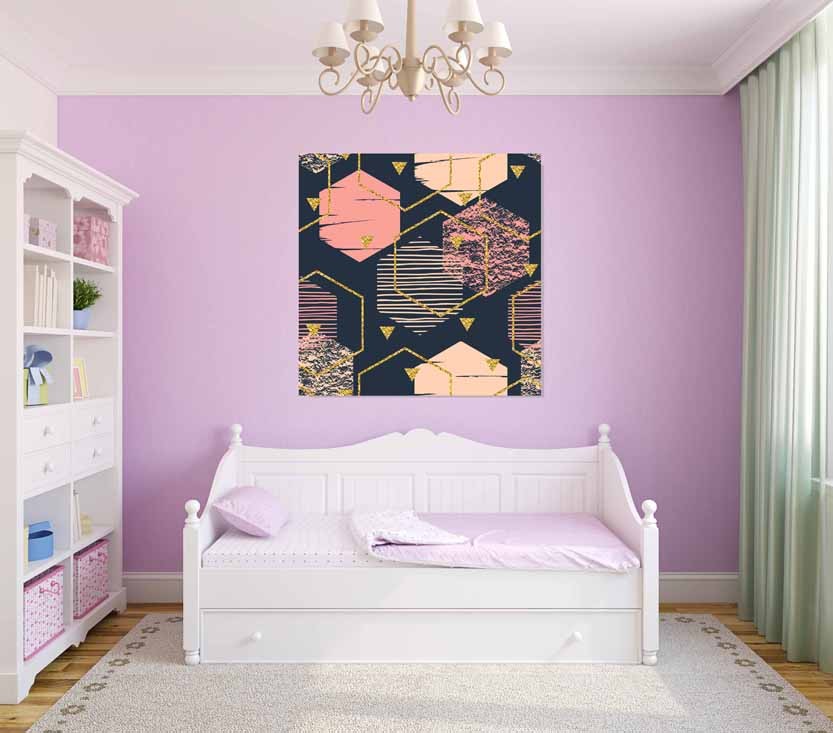 New Product Hexagon trend (Canvas print)  - Andrew Lee Home and Living Homeware