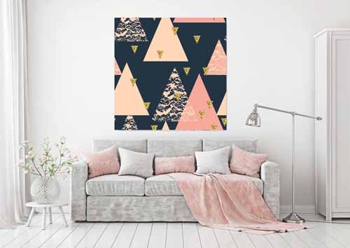 New Product Triangle trend (Canvas print)  - Andrew Lee Home and Living Homeware