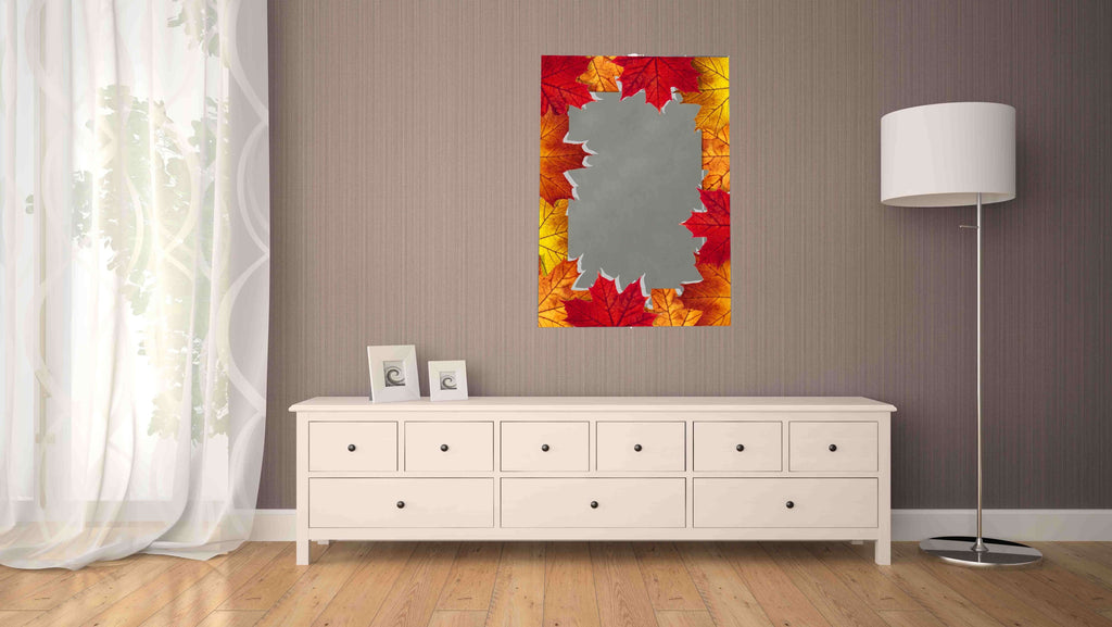 New Product Autumn leaves frame (Mirror Art print)  - Andrew Lee Home and Living