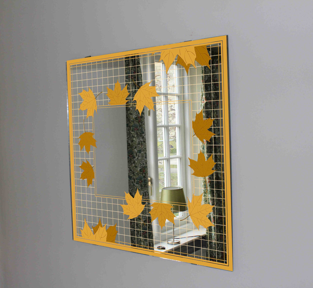 New Product Maple leaves (Mirror Art print)  - Andrew Lee Home and Living