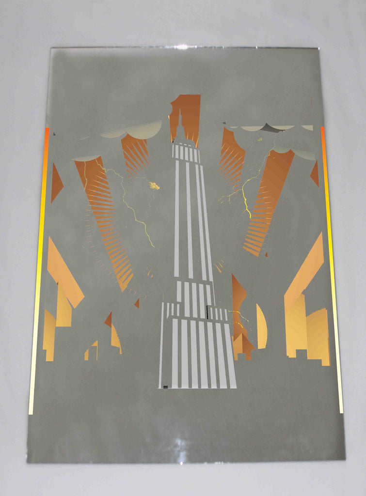 New Product Retro building (Mirror Art print)  - Andrew Lee Home and Living Homeware