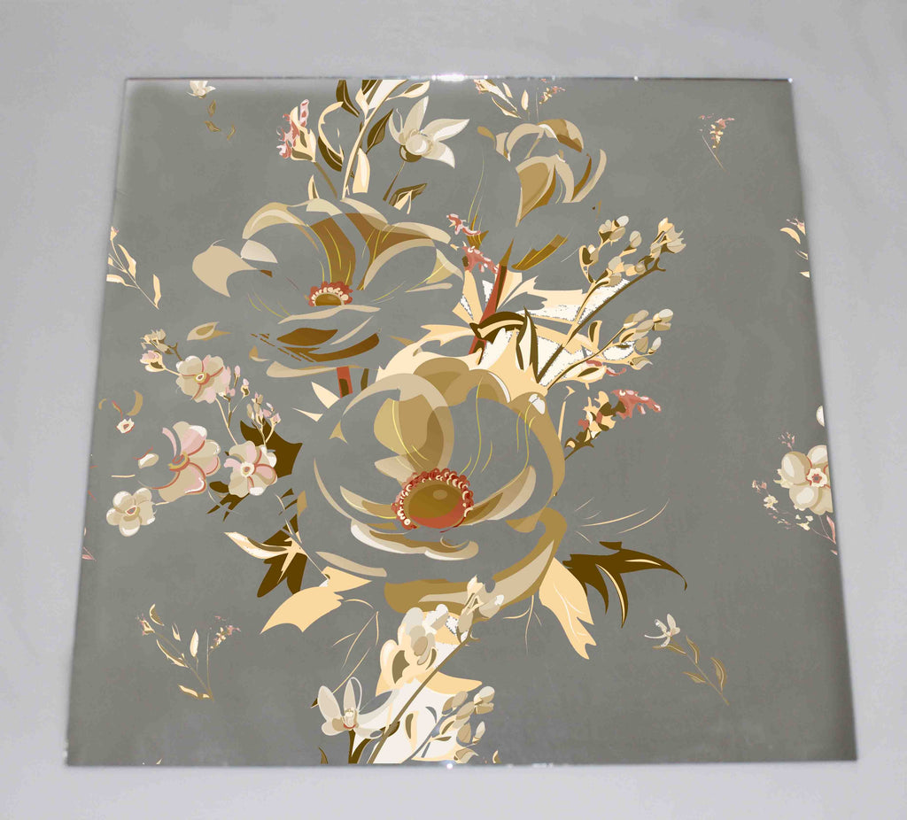 New Product Brown flowers, beige anemone (Mirror Art print)  - Andrew Lee Home and Living Homeware