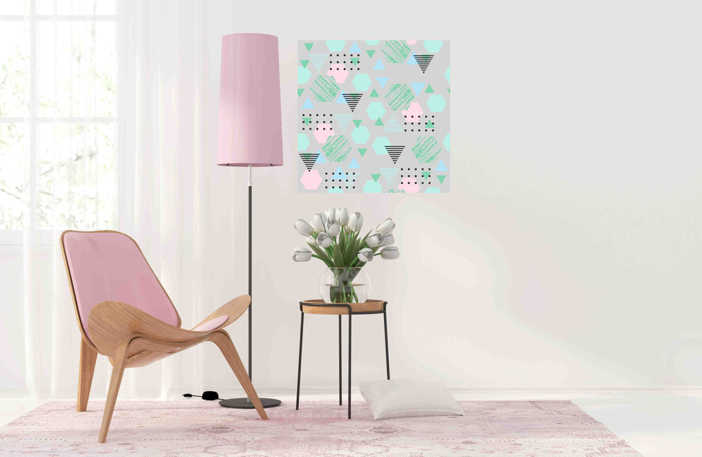 New Product Hipster Geometric (Mirror Art print)  - Andrew Lee Home and Living Homeware