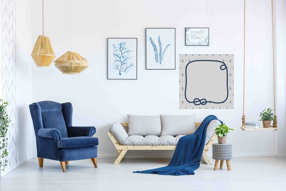 New Product Knots frame (Mirror Art print)  - Andrew Lee Home and Living Homeware
