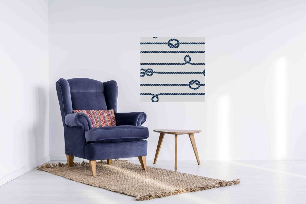 New Product Navy rope and marine knots (Mirror Art print)  - Andrew Lee Home and Living Homeware