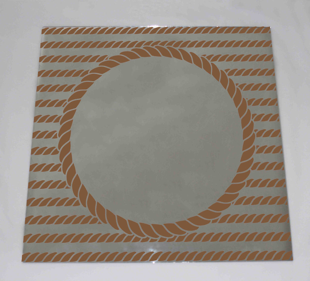 New Product Navy themed round rope frame (Mirror Art print)  - Andrew Lee Home and Living Homeware