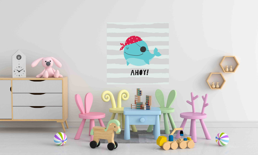 New Product Super cute whale (Mirror Art print)  - Andrew Lee Home and Living Homeware